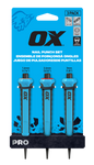 OX Pro Nail Punch w/ Grip 3-Pack - 1.6mm, 2.4mm, 3mm