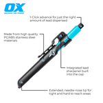 OX TOOLS Pro Tuff Carbon Marking Pencil | Pencil Holder with Sharpener & Belt Clip - OX Tools