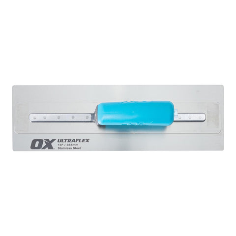 OX Pro 14" Ultra Flex Finishing Trowel - Stainless Steel - OX Tools