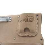 OX TOOLS Trade Series Suede Leather Drywall Pouch - 7 Pockets | Heavy Duty Leather & Reinforced Riveting - OX Tools